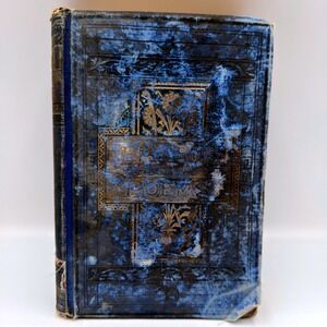 Antique Alfred Tennyson Poetical Works Complete Illustrated Thomas Crowell Blue